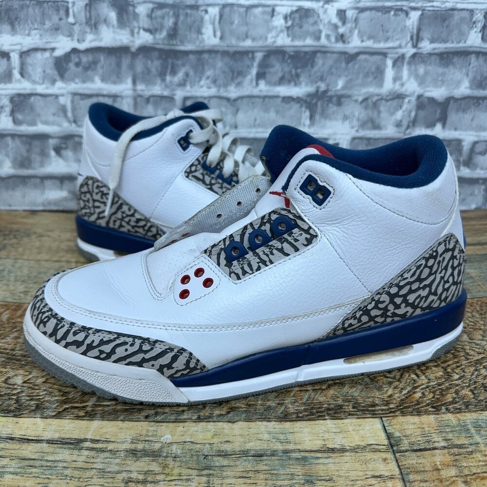 Nike Air Jordan 3 Retro OG BG 'True Blue' 2016 854261-106 Youth Size 6.5Y Rare